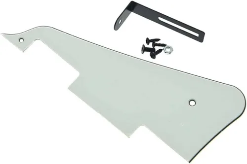 Vista 28 de KAISH Golpeador de guitarra Abalone Pearl LP con soporte negro para Epiphone Les Paul