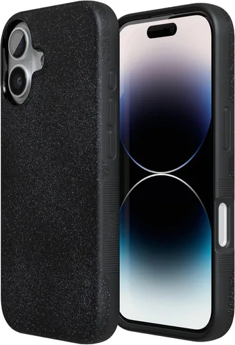 Vista 2 de Casely Funda para iPhone 17 Ónix de medianoche Negro brillante Compatible con MagSafe Diseño protector audaz Ónix de medianoche Black
