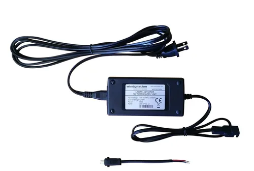 Vista 4 de WindyNation Actuador lineal de 12 voltios, 225 libras + fuente de alimentación de CA a 12 V CC + soportes de montaje del actuador