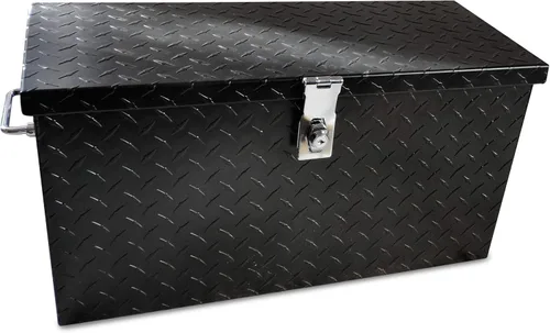 Vista 3 de Polaris Ranger and General Lock and Ride - Caja de herramientas de aluminio para ATV UTV de 24 pulgadas, color negro, ajuste universal