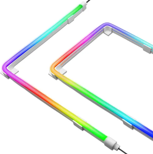 Vista 8 de EZDIY-FAB Kit de tira LED direccionable prémium para PC 5V ARGB sincronización de placa base, actualizado con 3 tipos de clips de montaje, 1 tira