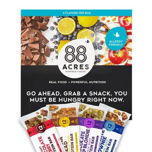 Vista 7 de 88 Acres Banana Bread - Barra de semillas de proteína de 9 unidades, 1.9 onzas