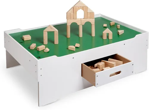 Vista 9 de Melissa & Doug Mesa de juego multiactividad de madera de lujo para sala