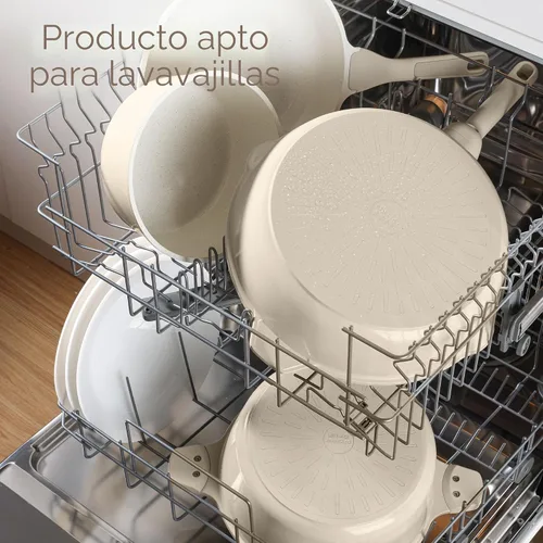 Vista 4 de SENSARTE Juego de utensilios de cocina de cerámica antiadherente de gran tamaño de 13 piezas, juego de ollas y sartenes saludables, juego de cocina