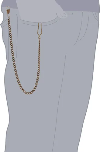 Vista 4 de Reloj de Bolsillo Chaleco Cadena 14.7 Pulgadas (14.8 in) Bronce, bronce, Moderno
