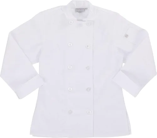 Vista 7 de Chef Works Abrigo de chef Le Mans para mujer