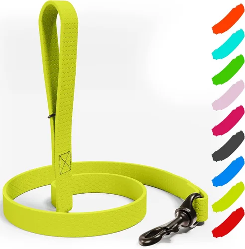 Vista 10 de Correa impermeable para perro, resistente de 6 pies, fabricada en Estados Unidos, color azul
