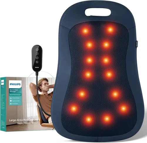 Vista 11 de PHILIPS Back Massager with Heat, Deep Tissue Massage Pillow for Relaxation
