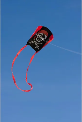 Vista 4 de HQ Cometa de una sola línea de trineo de bolsillo de cometas - Jolly Roger