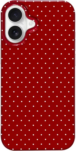 Vista 87 de Hython Funda para iPhone Air, diseño estético de lunares lindos, funda simple de 6.5 pulgadas, delgada, antiarañazos, parachoques de TPU suave, a