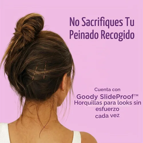 Vista 5 de Goody Invisibles antideslizantes para mujer - 48 unidades, color negro rizado - Invisibles sin dolor de 2 pulgadas para peinar y asegurar todo tipo