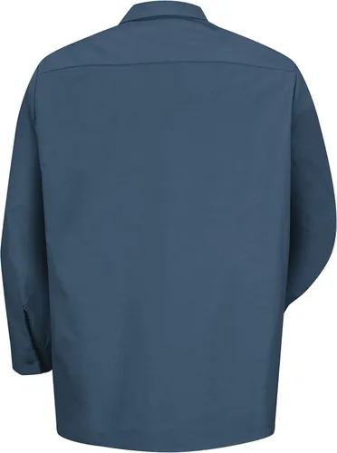 Vista 2 de Red Kap - Camisa de trabajo industrial de manga larga para hombre