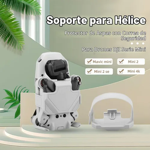 Vista 2 de Protector de hélice para DJI Mini 4K/Mini 2 SE/Mini 2/Mavic Mini, protector de hoja de dron de liberación rápida y correa estabilizadora, accesorios