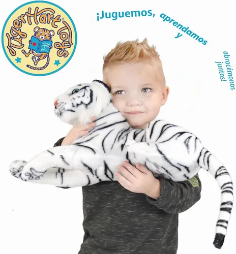 Vista 5 de TigerHart Saphed El Tigre Blanco - Peluche de 17 Pulgadas