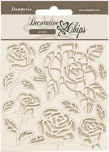 Vista 6 de Stamperia Bloc de papel de doble cara de 12 x 12 pulgadas, 10 por paquete, rosa desgastada, 10 diseños/1 unidad