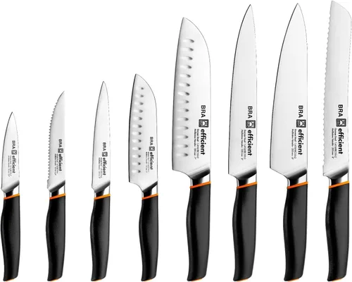 Vista 5 de BRA Cuchillo Santoku eficiente de 5 pulgadas 1.2x1.6x11.8 in gris