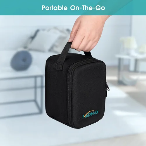 Vista 5 de MEDMAX Funda de transporte compatible con monitor de presión arterial OMRON Bronce BP5100 / Upper Arm 3 Series Home Monitor de presión arterial