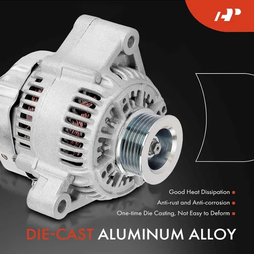 Vista 4 de A-Premium Alternador compatible con Toyota Supra 1993 1994 1995 1996 1997 1998, 3.0L, 12V 90A polea de 6 ranuras en sentido horario, repuesto #
