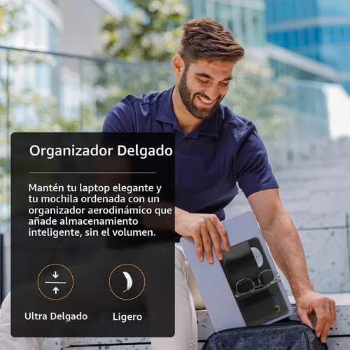 Vista 5 de Soporte para mouse y disco duro de 3 bolsillos para computadora Negro