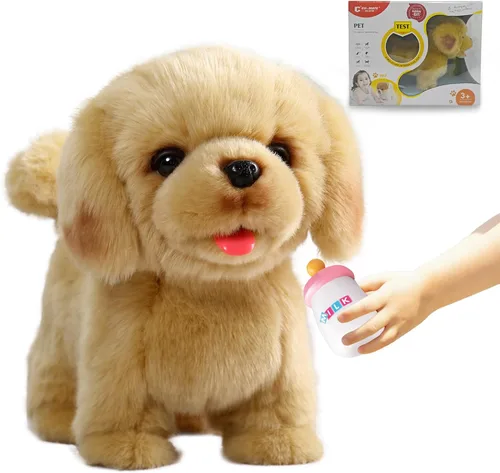 Vista 14 de CU-MATE Juguetes eléctricos de peluche para perros de 12 pulgadas, juguete electrónico de peluche para perro, robot interactivo, juguete interactivo