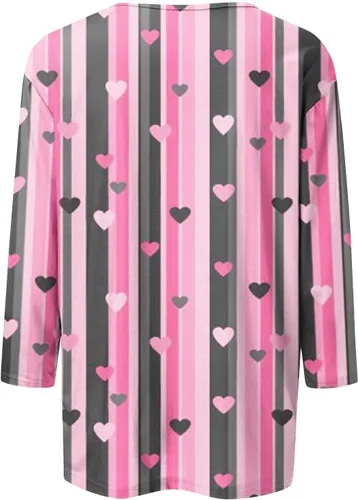 Vista 2 de Camiseta de trébol irlandés para mujer, diseño étnico de trébol de la suerte para mujer, para el día de San Patricio