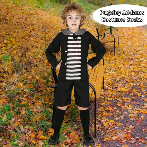 Vista 6 de Zando Calcetines deportivos de algodón con tres rayas para niños y niñas, uniforme de tubo, lindo tubo hasta la rodilla