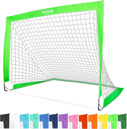 Vista 20 de GoSports - Arcos de fútbol portátiles para niños, 13 opciones de color, elige 4 x 3 pies o 6 x 4 pies, redes desplegables de tono