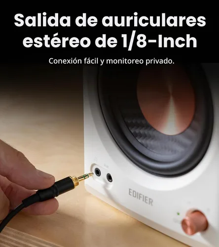Vista 8 de Edifier MR4.5 Monitor de estudio biamplificado, altavoces de estantería RMS Blanco