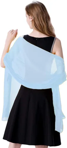 Vista 30 de Chales/mantones de gasa suave para vestidos, accesorios de mujer