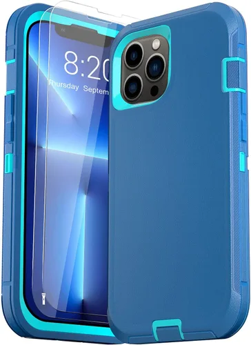 Vista 20 de Funda para iPhone 13 (6.1 pulgadas), con 2 protectores de pantalla de vidrio templado