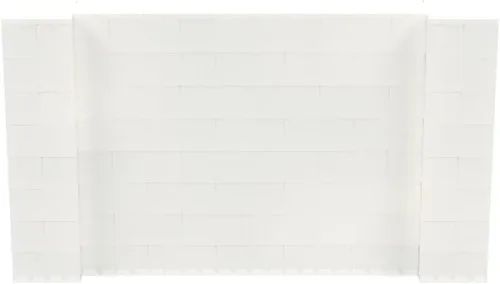 Vista 165 de EverBlock Kit de pared de 5 x 4 pies Bloques de construcción modulares Sistema de pared para edificios, pantallas y estructuras Divisor