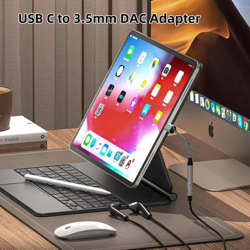 Vista 4 de TIPSEAN Adaptador USB C a 3.5mm para Auriculares (Paquete de 2), Cable Dongle de Audio Aux USB-C para iPhone 17 Pro Max/17 Pro, 16/15 Pro Max, 16/15