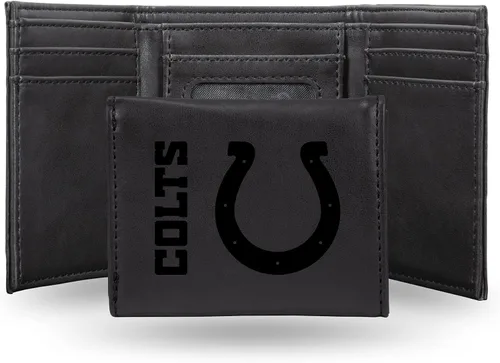 Vista 8 de Rico Industries Billeteras grabadas con láser de Indianapolis Colts de la NFL, Indianapolis Colts, Trifold