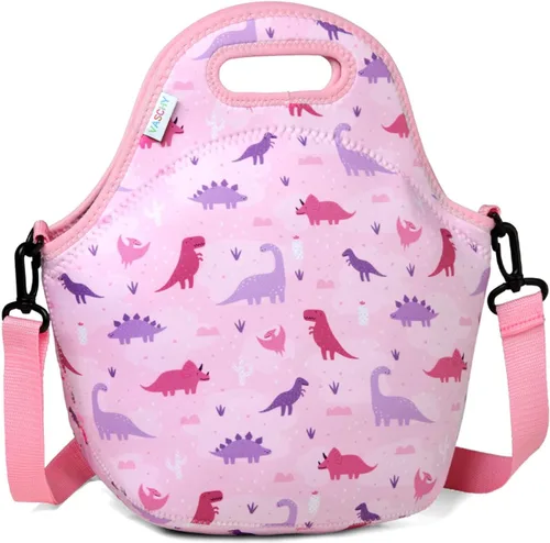 Vista 11 de VASCHY Lonchera para niños, bolsa de almuerzo ligera de neopreno para niños pequeños y niñas a la escuela, guardería, jardín de infantes, unicornio