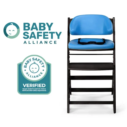 Vista 7 de Keekaroo Silla Infantil con Cojines Confort en Espresso y Aqua, 0055224KR-0001