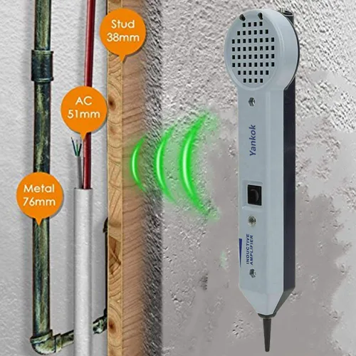 Vista 4 de Yankok [Sonda de tono 200EP con kit generador de 77HP] Amplificador inductivo Cable trazador para localizar conductores individuales y cables