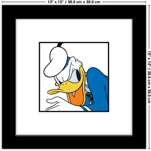 Vista 6 de Trends International Gallery Pops Disney Mickey and Friends - Póster de pared con diseño de expresiones del pato Donald, 12.00 x 12.00 pulgadas