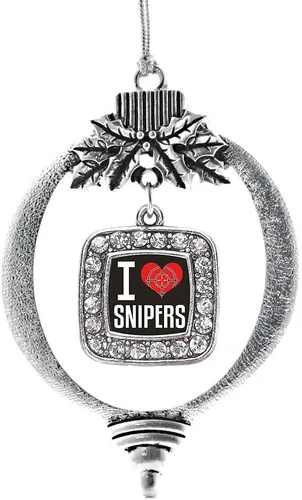 Vista 82 de Inspired Silver - Bon Voyage Cruise Ship Charm Ornamento – Adornos navideños cuadrados de plata con joyas de circonita cúbica