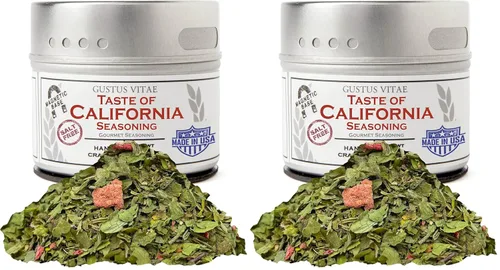 Vista 10 de Gustus Vitae - Taste of California - Auténtica mezcla de especias artesanales - Condimento gourmet - Sin OMG - Todo natural - De origen sostenible