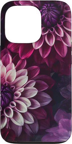 Vista 10 de Dahlia Flower Floral Nature Garden Pink Purple Maroon Design Case for iPhone 17