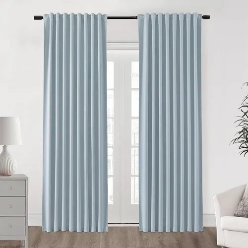 Vista 12 de SHINELAND Cortinas opacas cortas para ventanas de dormitorio, cortinas de baño, 45 pulgadas de largo
