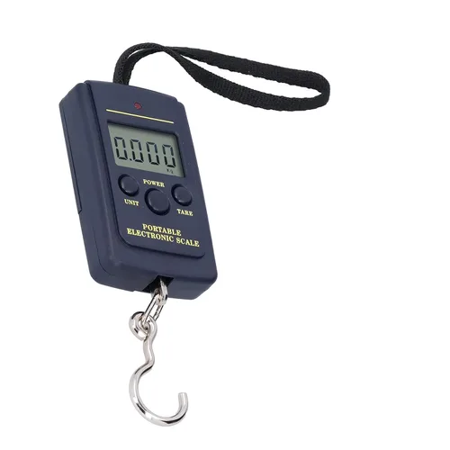 Vista 9 de Báscula electrónica portátil, mini Steelyard de ponderación, escala pequeña de 88.2 lbs, batería de larga duración