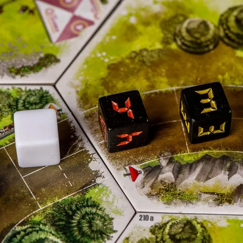 Vista 5 de Synapses Games Rallyman: DIRT Juego de mesa de estrategia Coches de carreras con dados 1 a 6 jugadores 60 minutos A partir de 10 años