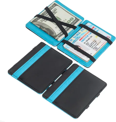 Vista 4 de CKLT Mens Fashion Magic Money Clip Leather Minimalistic Slim Wallet