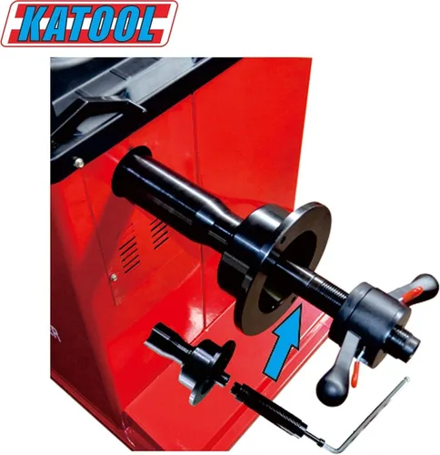Vista 7 de KATOOL 2.0HP Cambiador de neumáticos Bead Blaster Wheel Balancer Machine Combo KT-T830+KT-B700 Máquina cambiadora de neumáticos Máquina de 2-Rojo