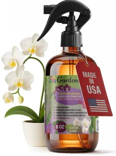 Vista 55 de GARDENERA Spray orgánico profesional de algas marinas para plantas de orquídeas – 8 oz – Rocío fertilizante de algas marinas y algas marinas