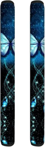 Vista 17 de 2 fundas para manijas de refrigerador, decoración otoñal, hojas de arce, fundas para manijas de puerta de nevera, lavables a máquina, microondas