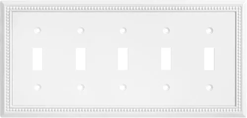 Vista 61 de Henne Bery Sunken Pearls - placa decorativa de pared, placa decorativa de pared, tapa de salida de la placa del interruptor, aleación de zinc sólida