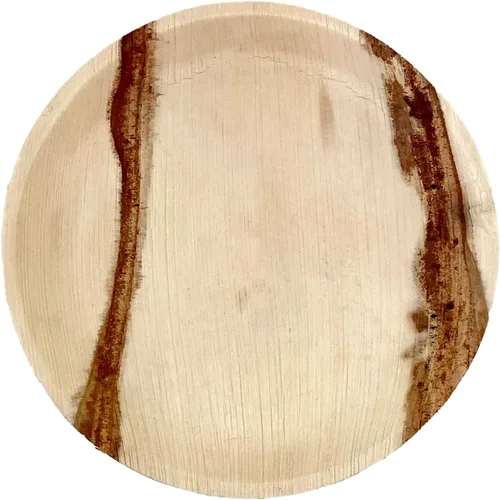 Vista 10 de NEATtable Platos de hoja de palma Diseño de limón Desechables y compostables Ecológicos y 100% naturales Ideal para eventos al aire libre