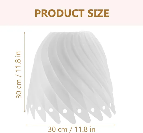 Vista 3 de Pantalla de lámpara de plástico para mesa y suelo, pantalla pequeña para dormitorio, sala de estar